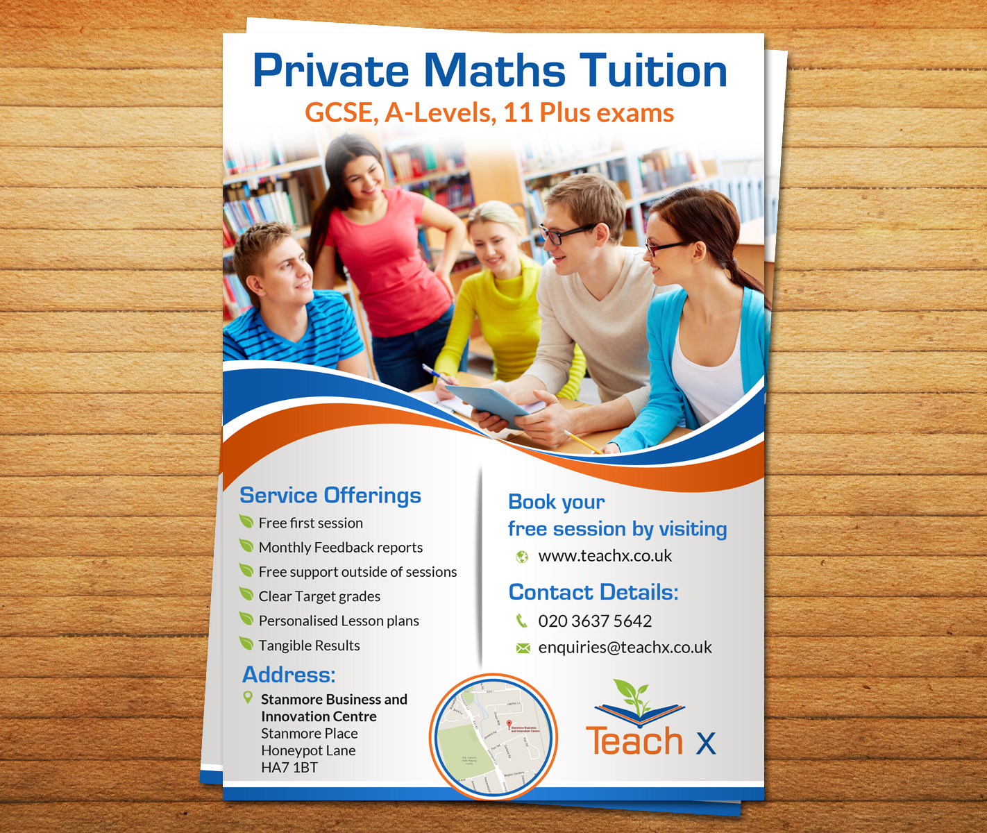 elegant modern tutoring flyer design for a company by tuition flyer