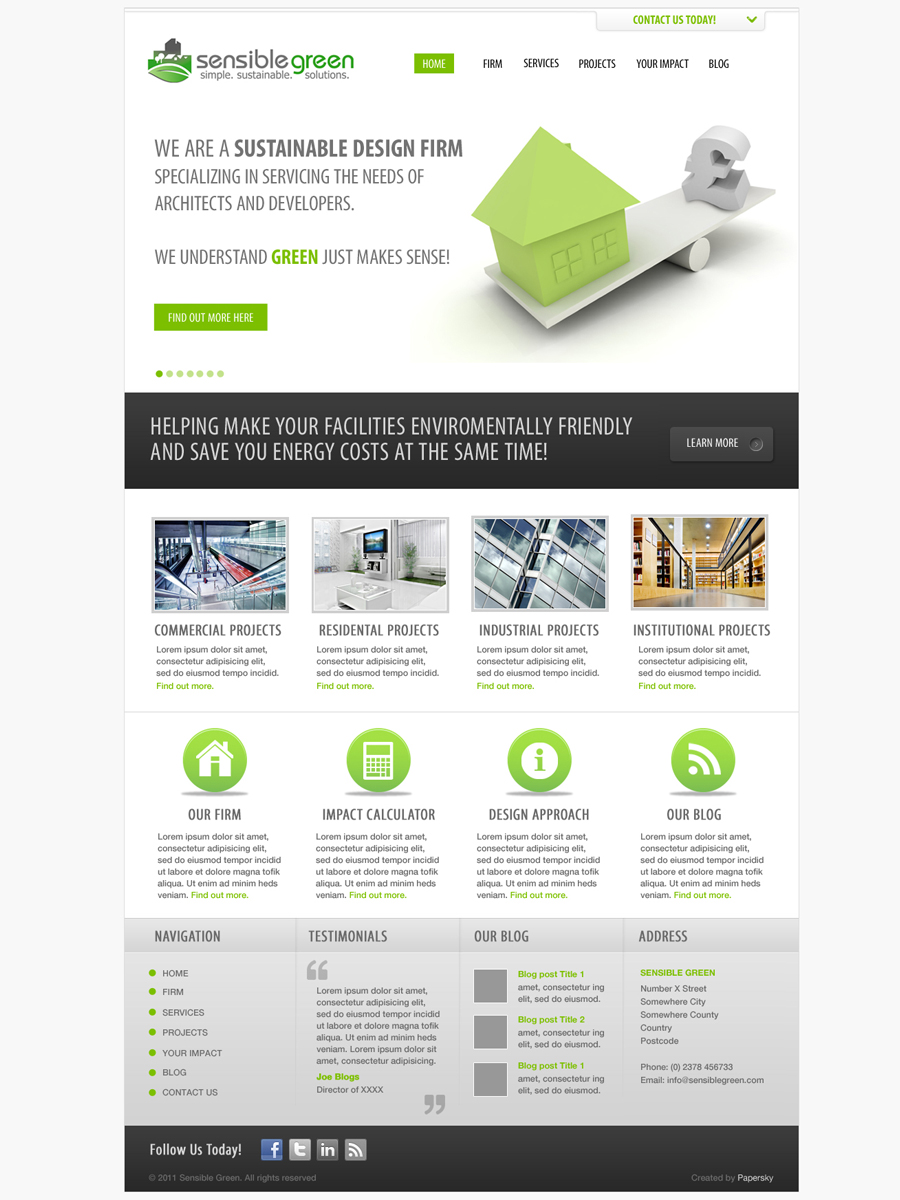 Web Design by Papersky for this project | Design #294519