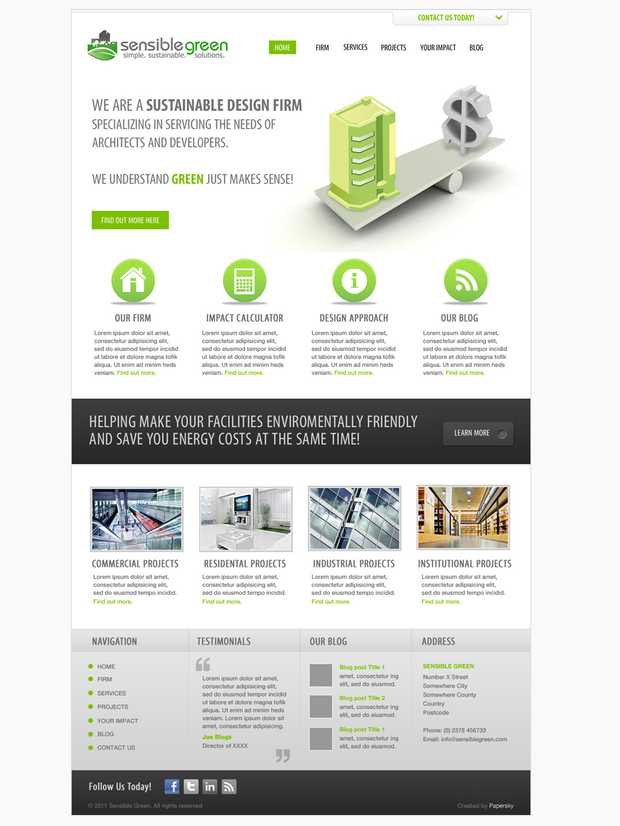 Web-Design von Papersky für dieses Projekt | Design #296590