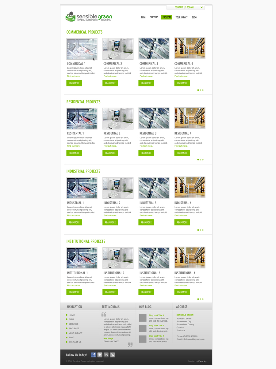 Web-Design von Papersky für dieses Projekt | Design #296677