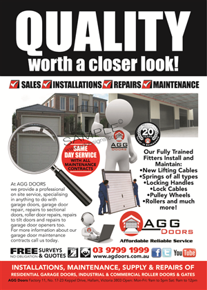 14 elegant flyer designs garage flyer design project for agg doors garage flyer design