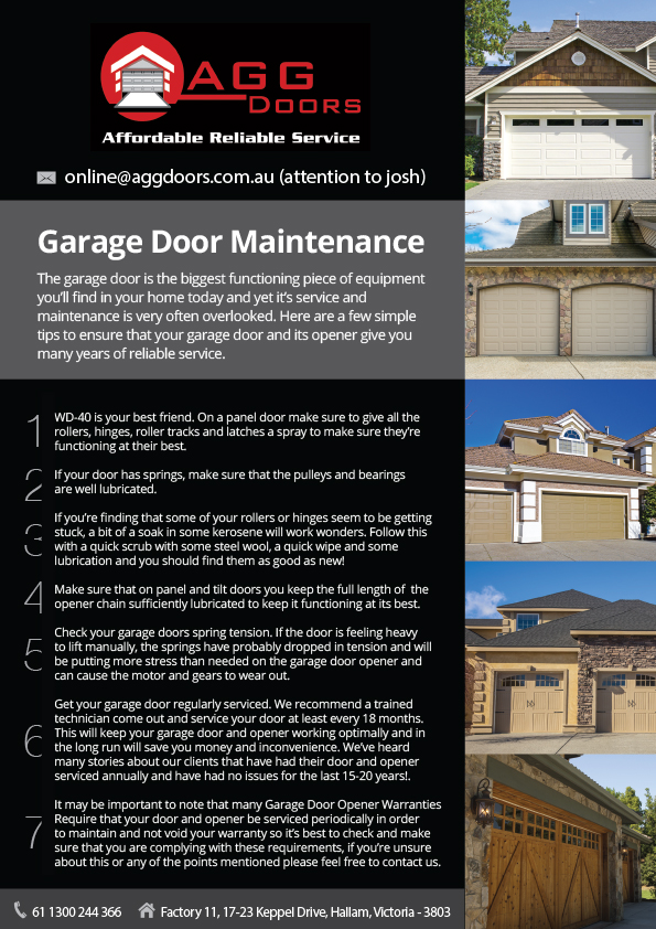 Flyer Design by EDEN B. DESIGN for AGG DOORS PTY LTD | Design #5548267