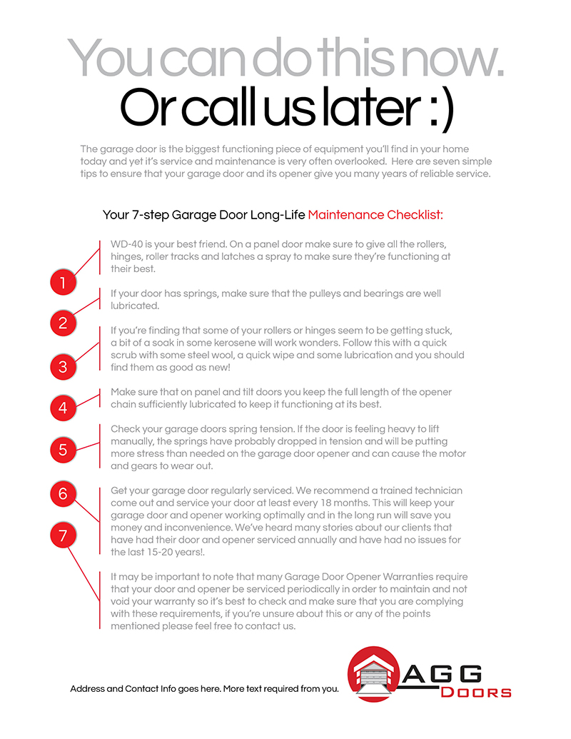 Flyer Design by Wordsmith at Large for AGG DOORS PTY LTD | Design #5525073