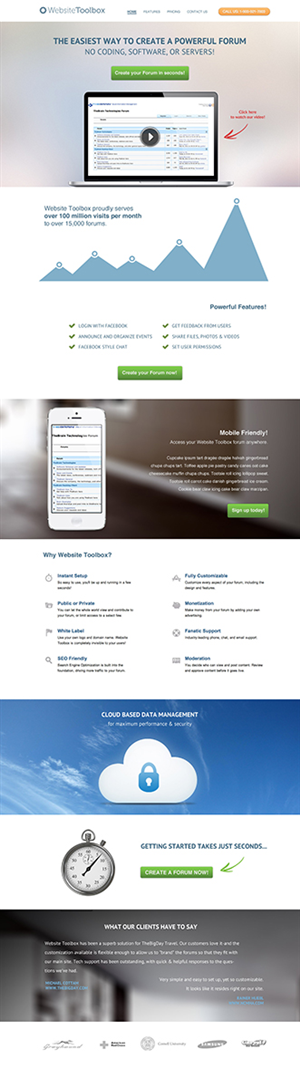 Landing Page Design by LayerLabs