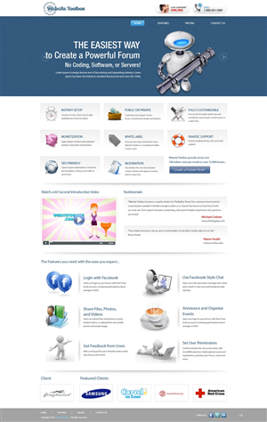 Design de Page d'Accueil par pb pour ce projet | Design : #1523136