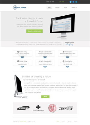 Landing Page Design by tinthumb for this project | Design: #1528225