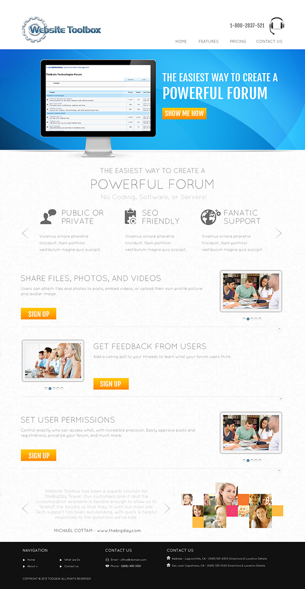 Landing Page Design by Mircea-Alexandru for this project | Design #1521920