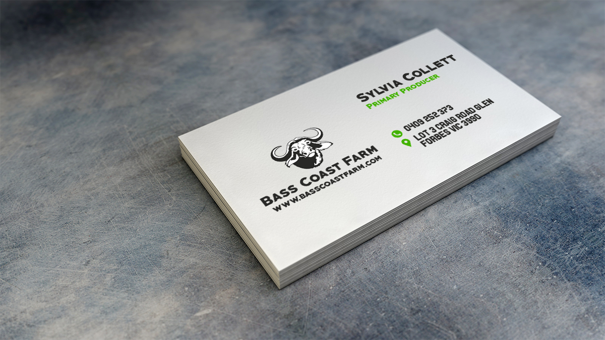 Business Card Design by Navz for Bass Coast Farm Pty Ltd | Design #5510729