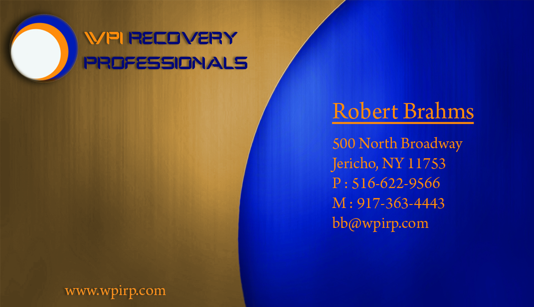 Business Card Design by TS Designs for WPI Recovery Professionals | Design #1518551
