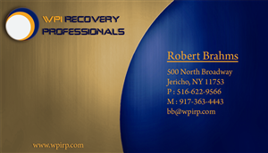 Business Card Design by TS Designs for WPI Recovery Professionals | Design: #1518551