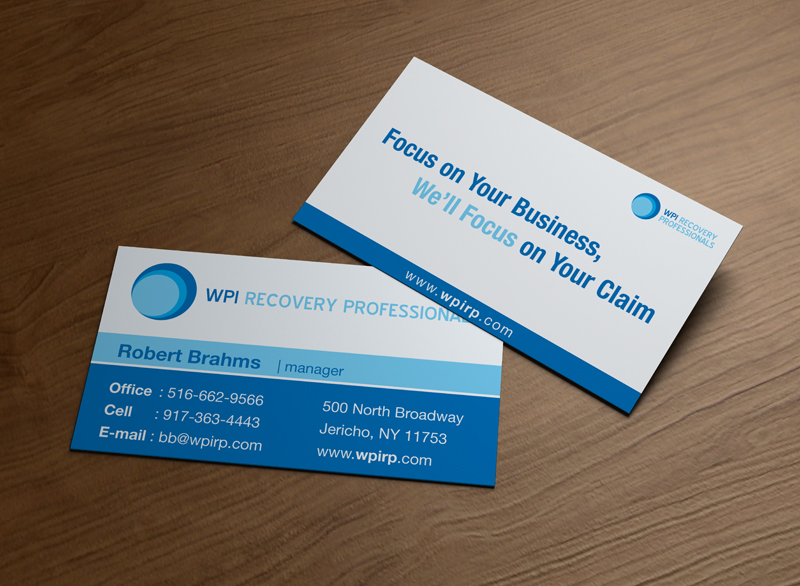 Business Card Design by MPStudio for WPI Recovery Professionals | Design #1524584