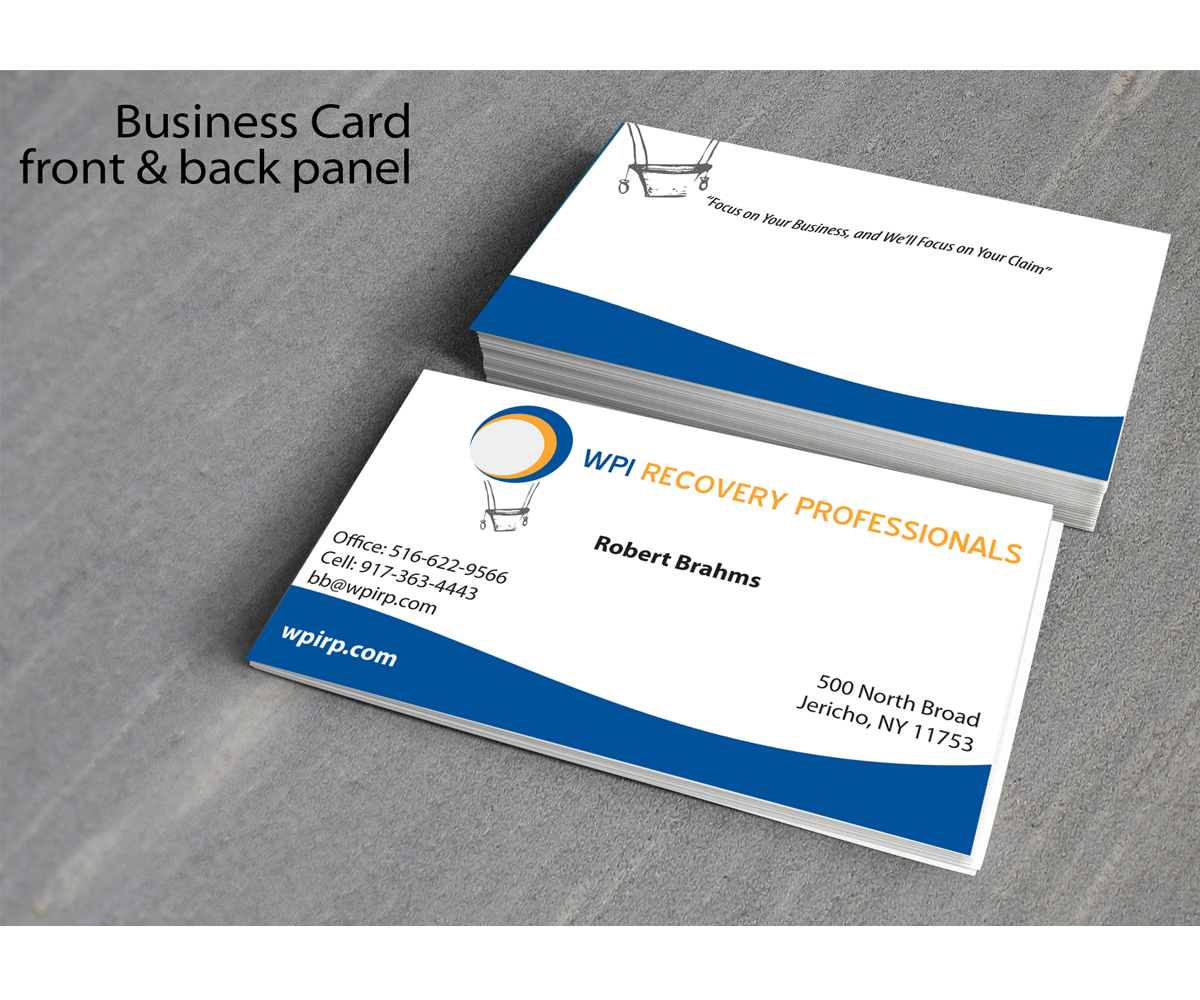 Design de Carte de Visite par WholeBranding® pour WPI Recovery Professionals | Design #1519477