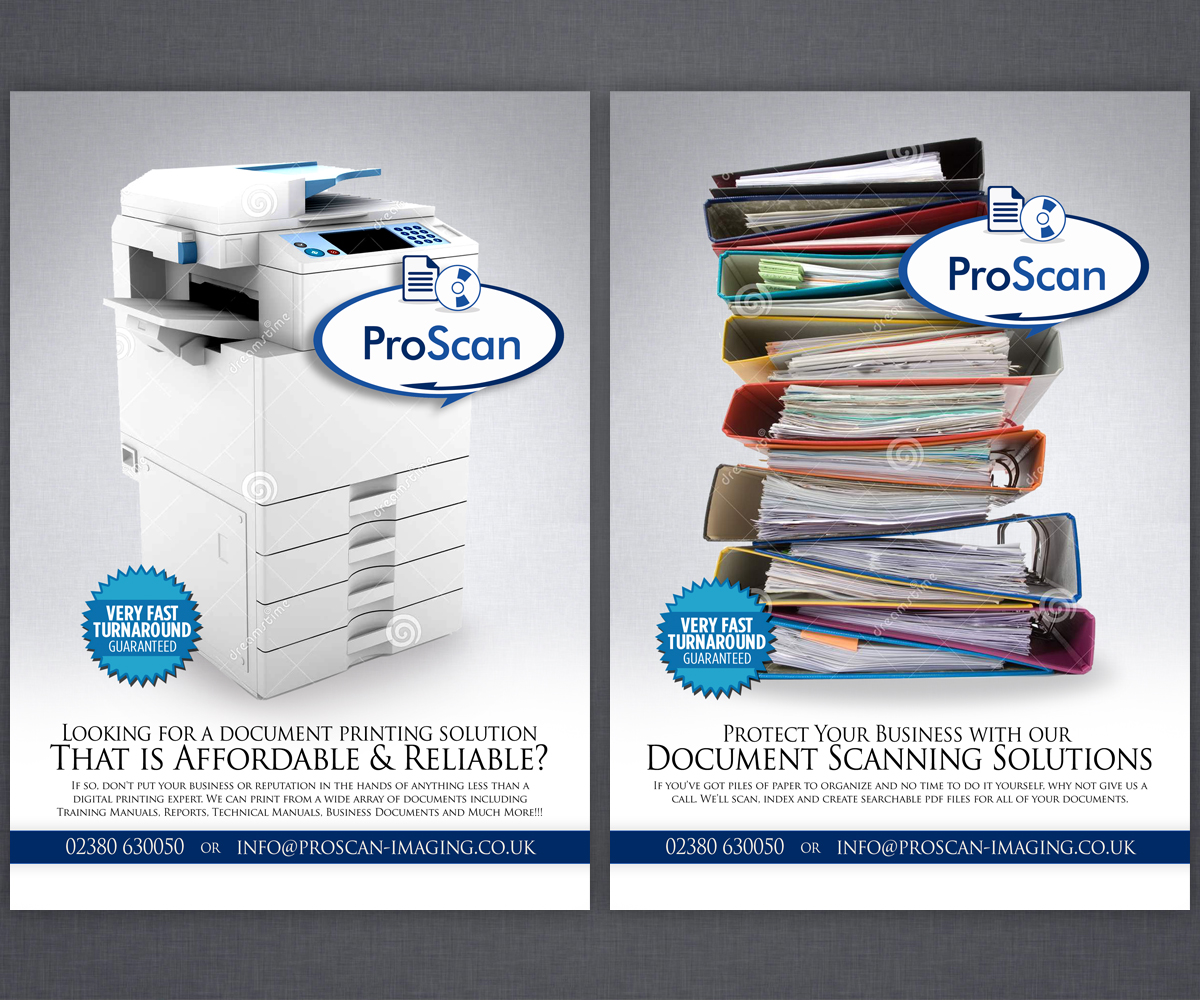 Flyer-Design von Brian Ellis für ProScan Document Imaging Ltd | Design #5514306