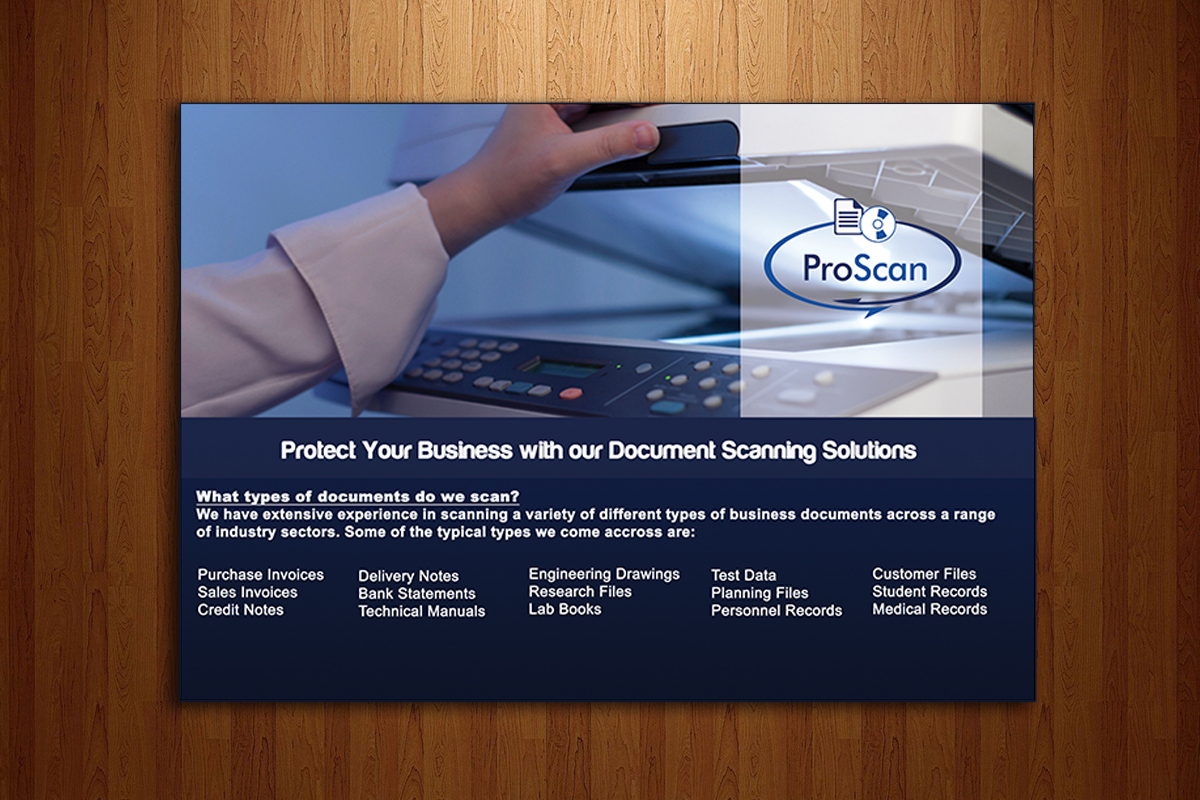 Flyer Design by Zak Design Studios for ProScan Document Imaging Ltd | Design #5534850