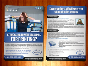 Flyer Design by ESolz Technologies for ProScan Document Imaging Ltd | Design #5519333
