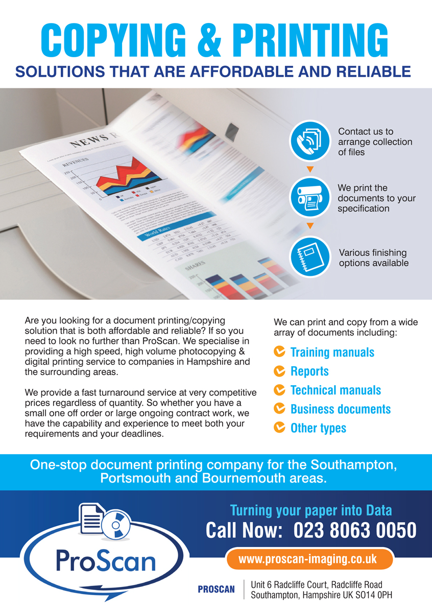 Diseño de Flyer por rkailas para ProScan Document Imaging Ltd | Diseño #5557232