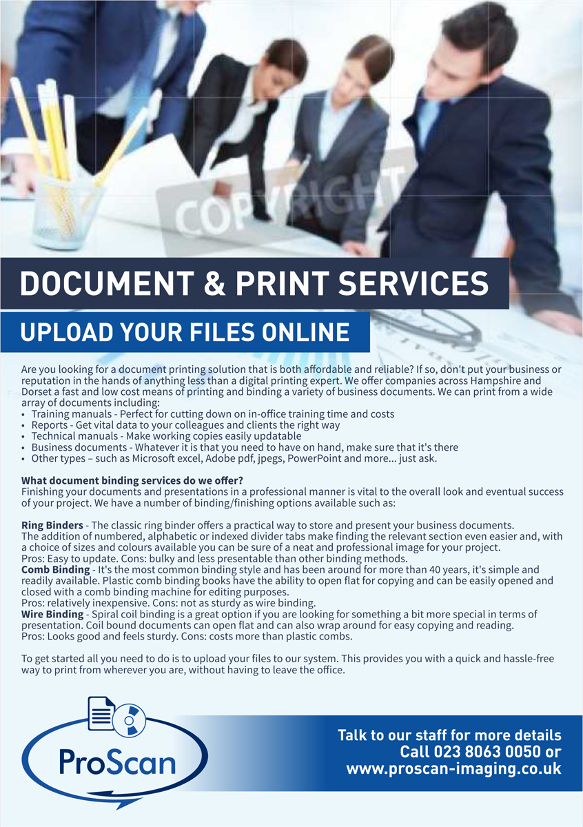 Flyer Design by barinix for ProScan Document Imaging Ltd | Design #5537581