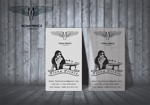 Adventurous female pilot | Design de Carte de Visite par MT