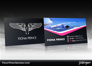Adventurous female pilot | Design de Carte de Visite par gekgrfx