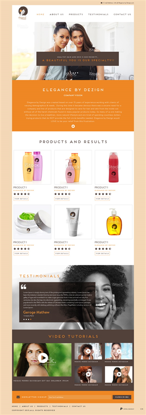 Web Design by pb for this project | Design #5536648