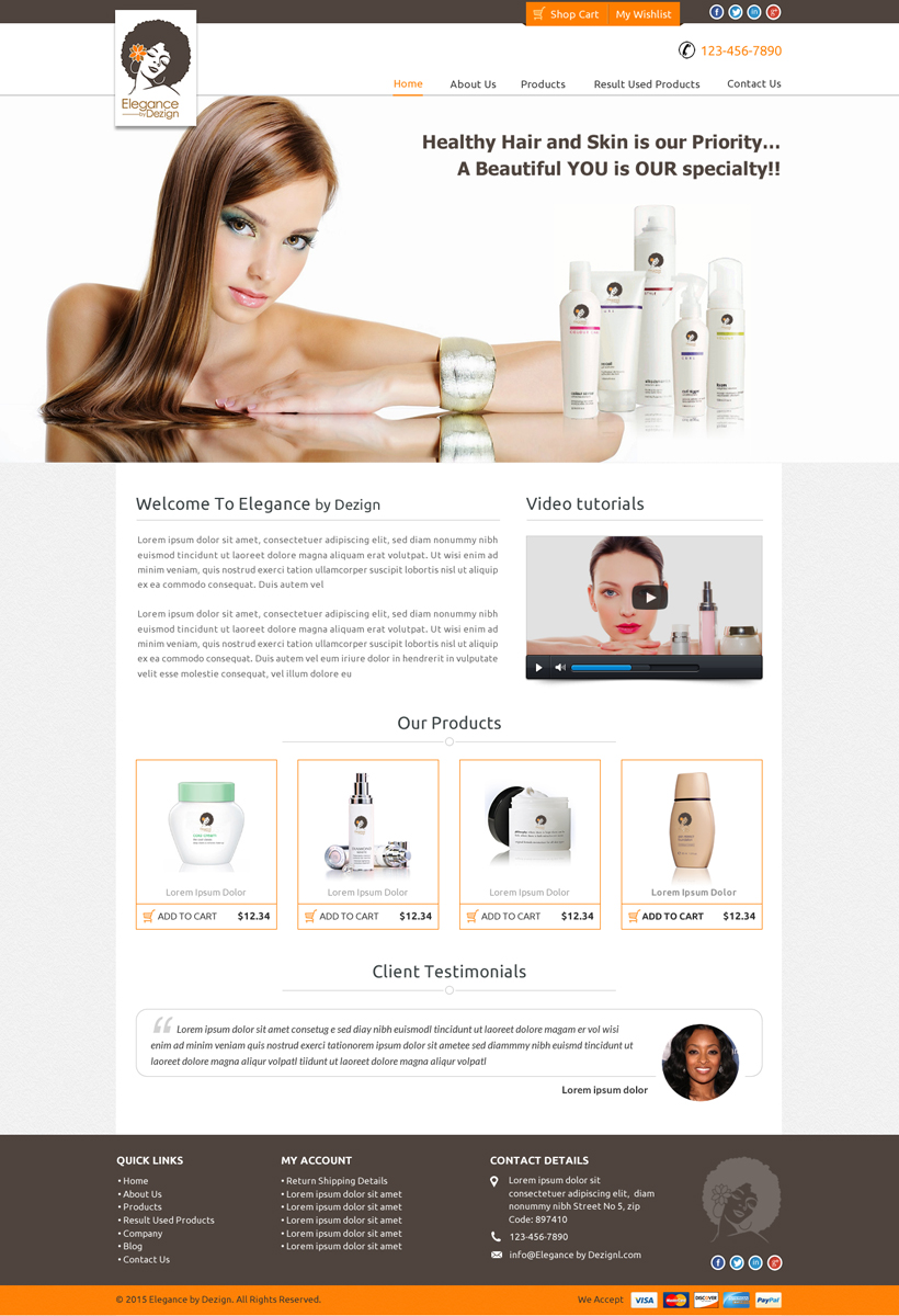 Web Design by Akrutishah for this project | Design #5547348