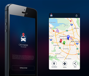 Navigation/maps app for iPhone needs an app design | Design Application par fueldesignyard