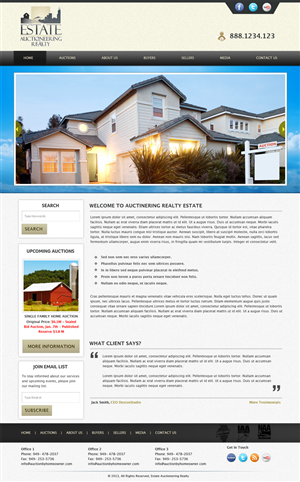 Diseño Wordpress por Expert Designer para AuctionServices.com, Inc. | Diseño #1532080