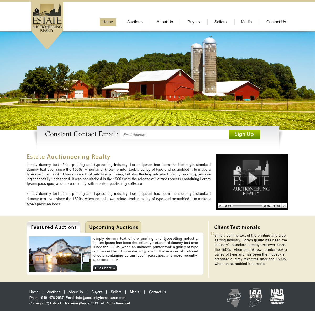 Design Wordpress par webxvision pour AuctionServices.com, Inc. | Design #1531845