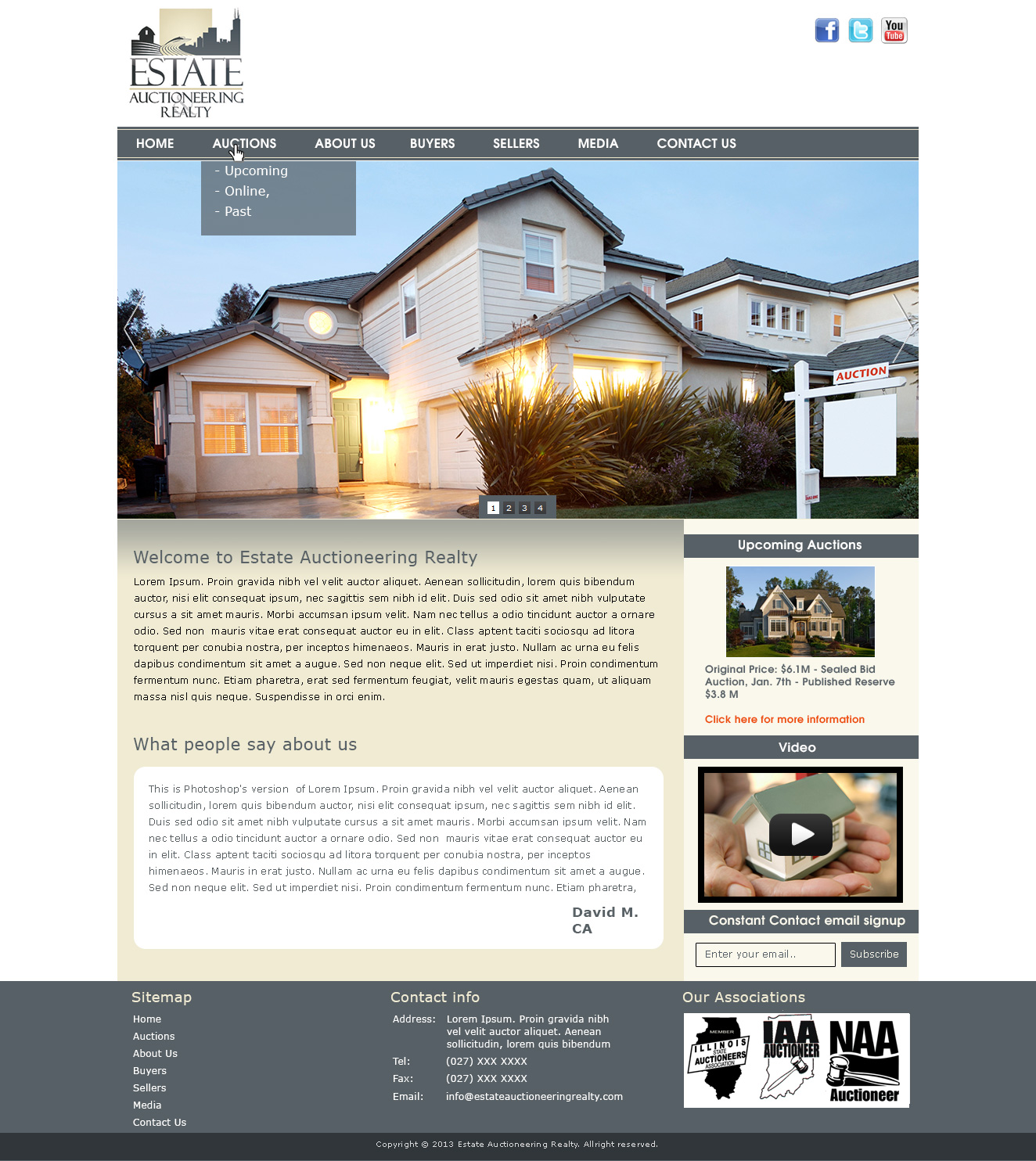 Wordpress Design by Tanvir for AuctionServices.com, Inc. | Design #1533166