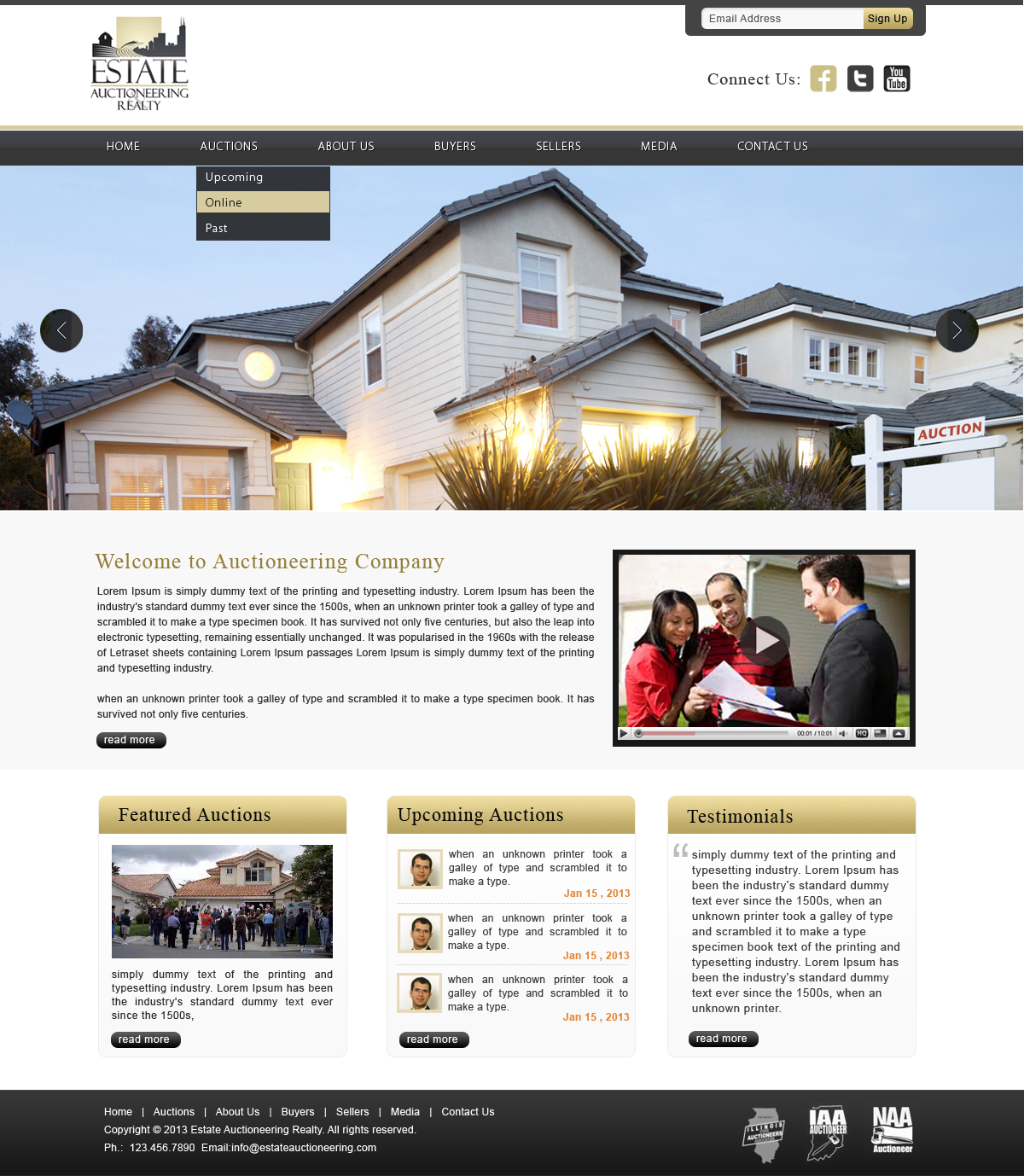 Wordpress Design by Creative X Designs for AuctionServices.com, Inc. | Design #1545257