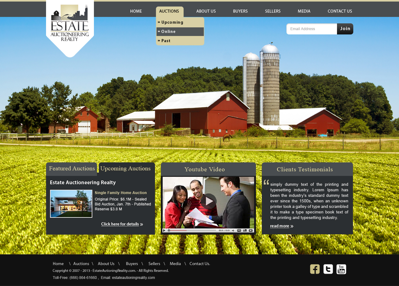Wordpress Design by Creative X Designs for AuctionServices.com, Inc. | Design #1548479