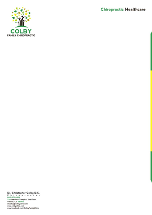 Stationery Design by mostafa for Colby Family Chiropractic DBA South Windsor Neck & Back | Design #1524620