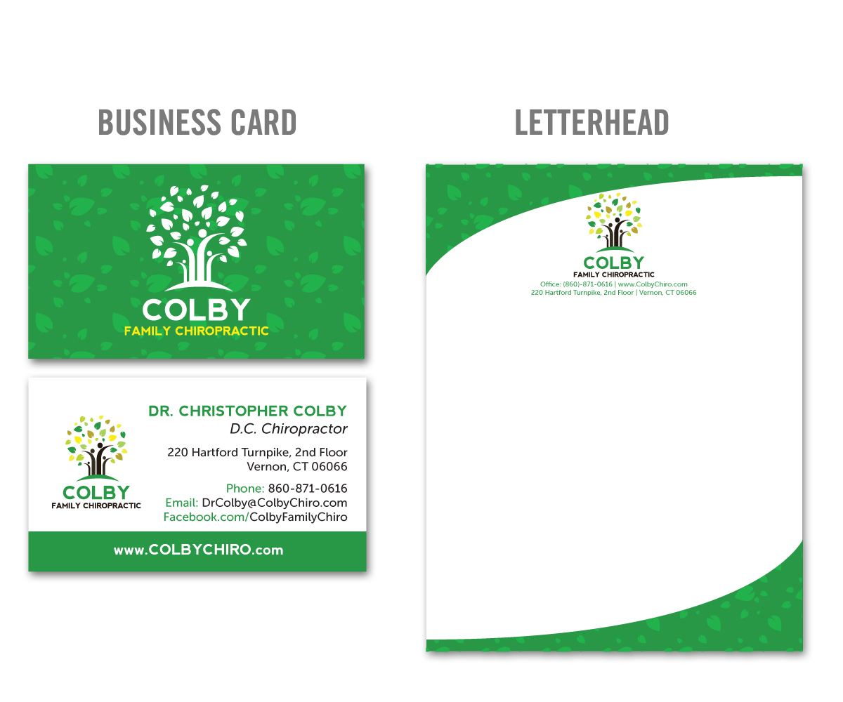 Design de Papeterie par Ryan pour Colby Family Chiropractic DBA South Windsor Neck & Back | Design #1618797