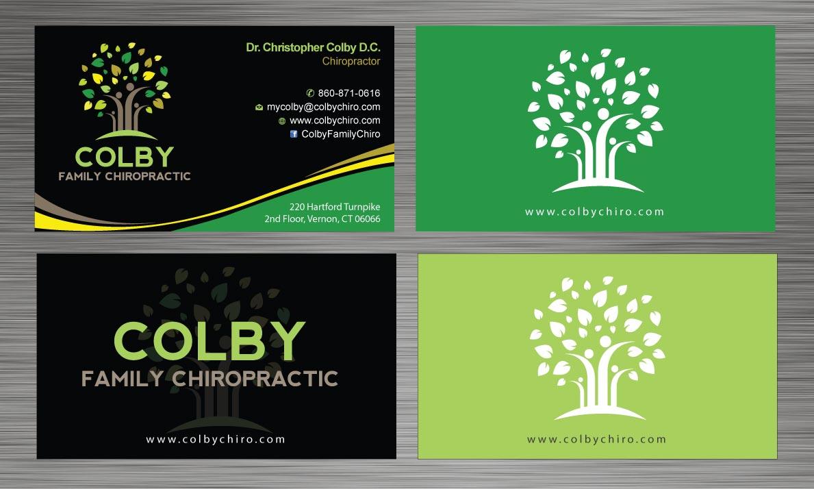 Schreibwaren-Design von Sbss für Colby Family Chiropractic DBA South Windsor Neck & Back | Design #1528278
