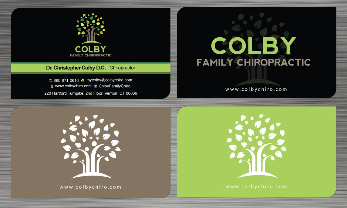 Schreibwaren-Design von Sbss für Colby Family Chiropractic DBA South Windsor Neck & Back | Design #1528418