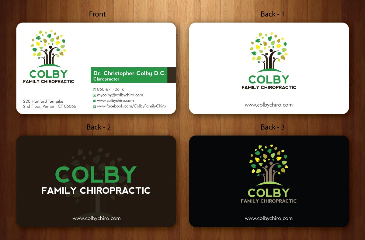 Design de Papeterie par Sbss pour Colby Family Chiropractic DBA South Windsor Neck & Back | Design #1528489