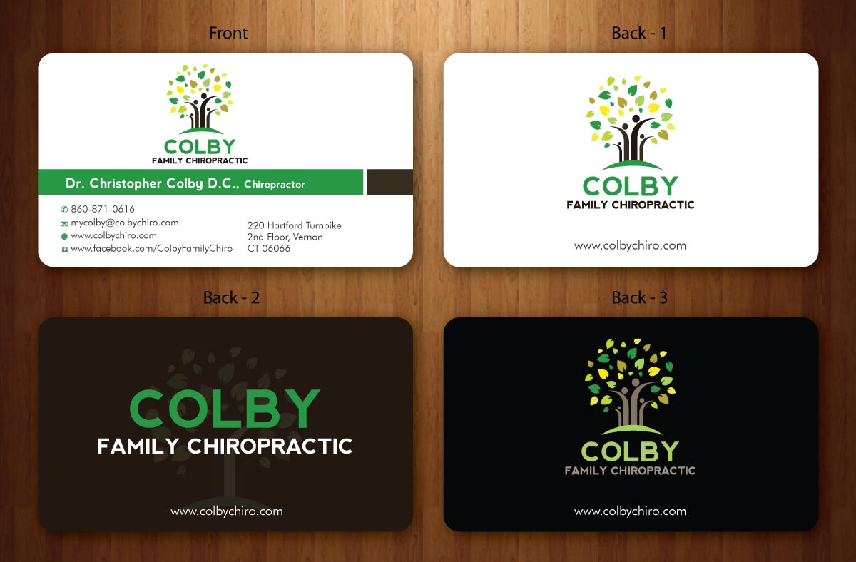 Stationery Design by Sbss for Colby Family Chiropractic DBA South Windsor Neck & Back | Design #1528490