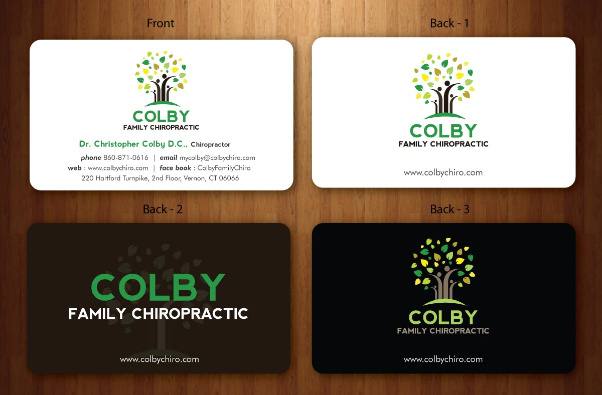 Stationery Design by Sbss for Colby Family Chiropractic DBA South Windsor Neck & Back | Design #1528517