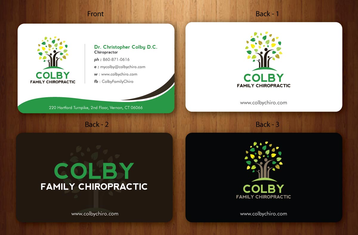 Design de Papeterie par Sbss pour Colby Family Chiropractic DBA South Windsor Neck & Back | Design #1528519
