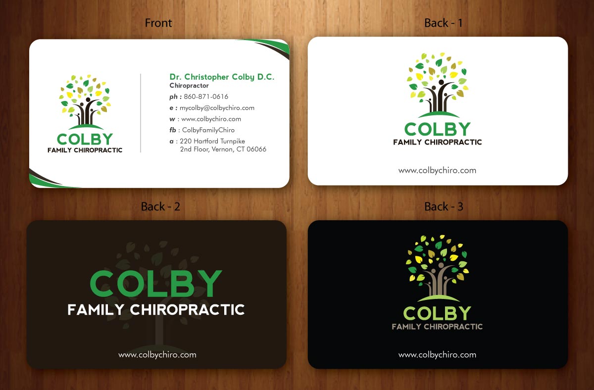 Design de Papeterie par Sbss pour Colby Family Chiropractic DBA South Windsor Neck & Back | Design #1528650