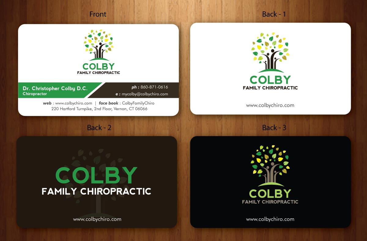Design de Papeterie par Sbss pour Colby Family Chiropractic DBA South Windsor Neck & Back | Design #1528652