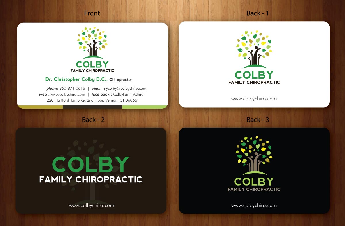 Design de Papeterie par Sbss pour Colby Family Chiropractic DBA South Windsor Neck & Back | Design #1528657