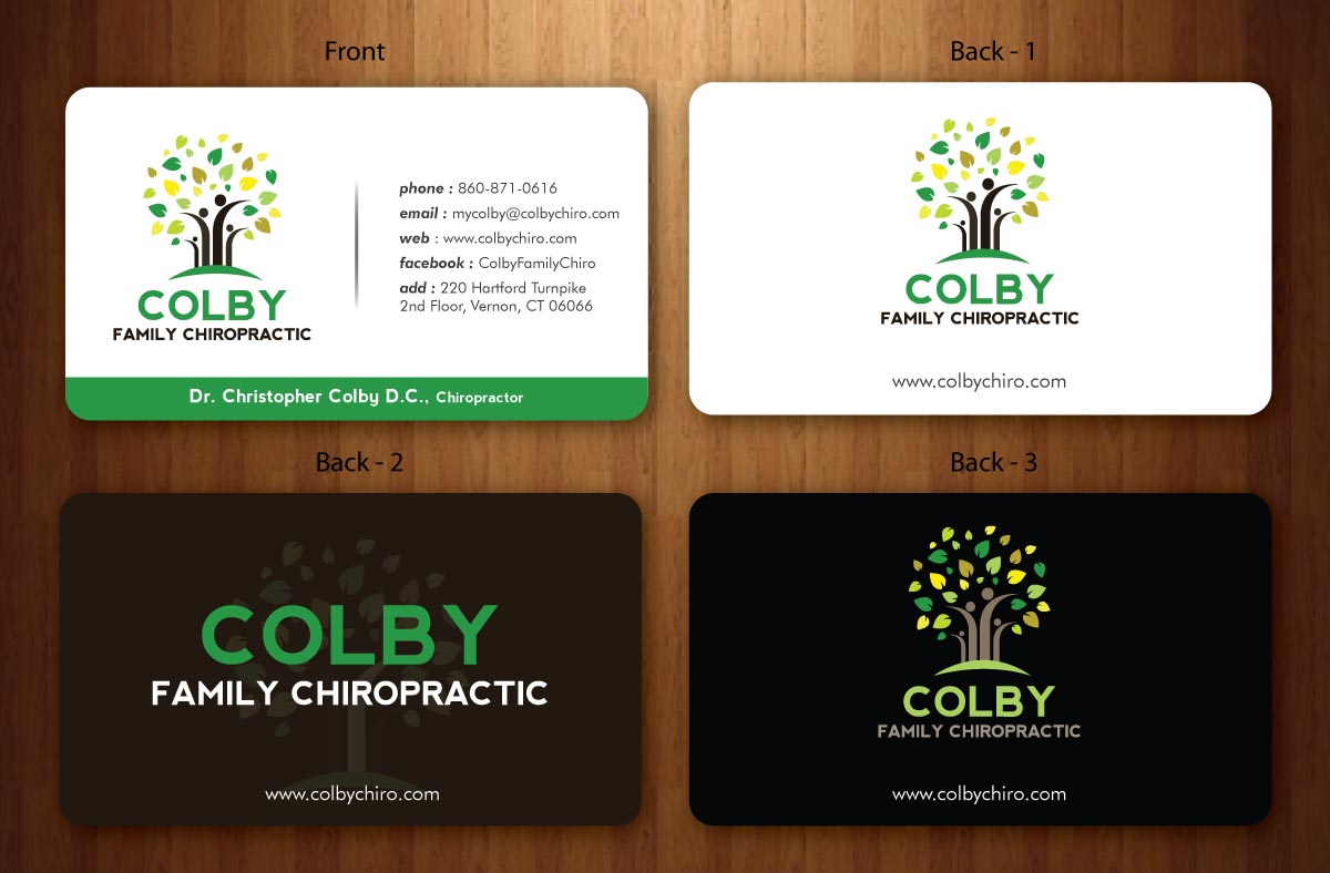 Design de Papeterie par Sbss pour Colby Family Chiropractic DBA South Windsor Neck & Back | Design #1528660