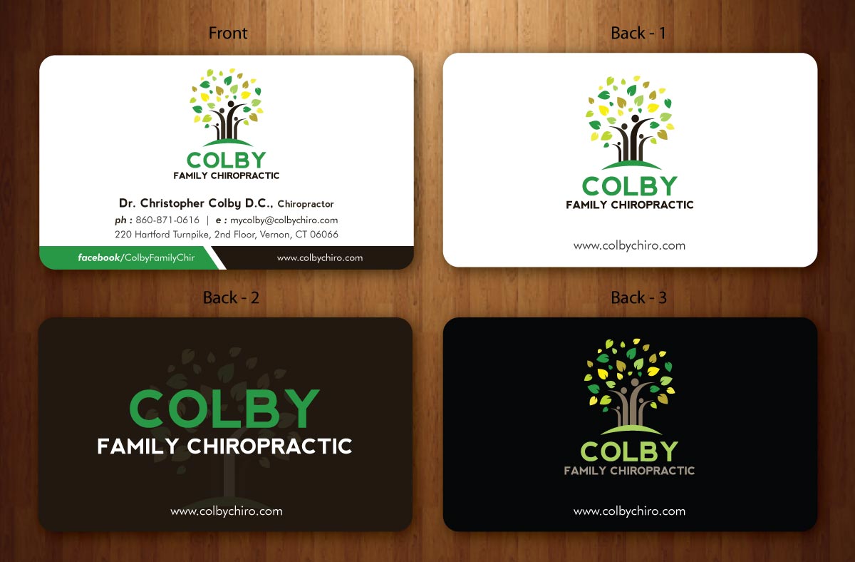 Design de Papeterie par Sbss pour Colby Family Chiropractic DBA South Windsor Neck & Back | Design #1528744