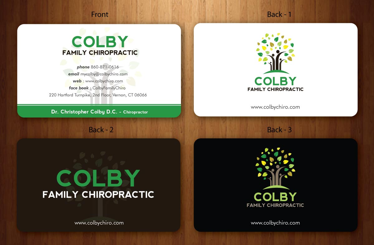 Design de Papeterie par Sbss pour Colby Family Chiropractic DBA South Windsor Neck & Back | Design #1528752