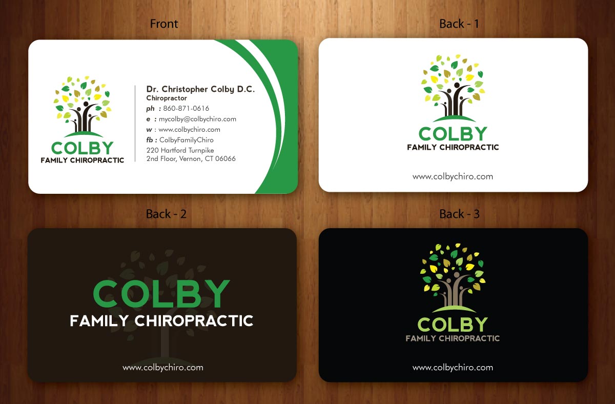 Design de Papeterie par Sbss pour Colby Family Chiropractic DBA South Windsor Neck & Back | Design #1528763