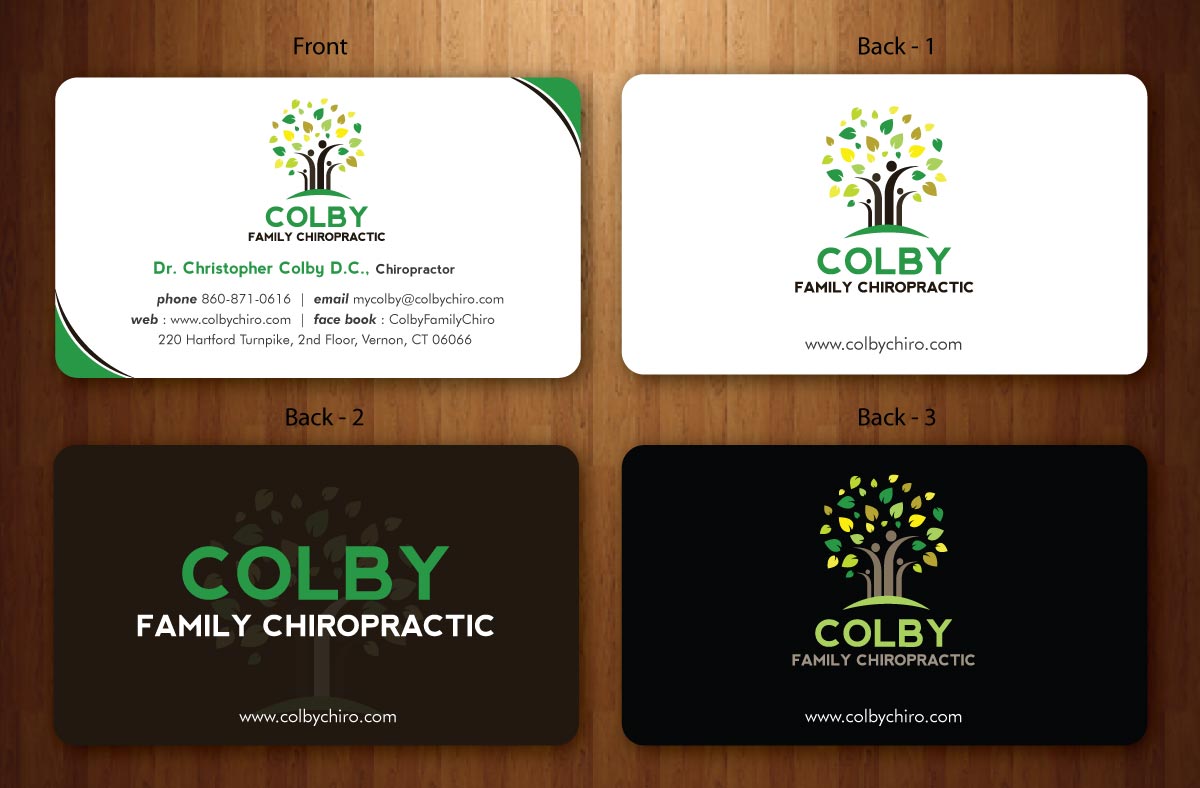 Design de Papeterie par Sbss pour Colby Family Chiropractic DBA South Windsor Neck & Back | Design #1528768
