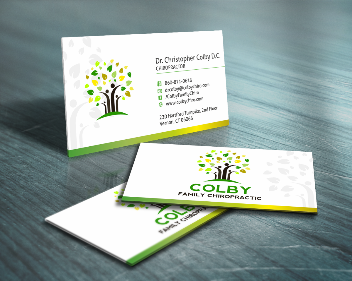 Stationery Design by HYPdesign for Colby Family Chiropractic DBA South Windsor Neck & Back | Design #1524343