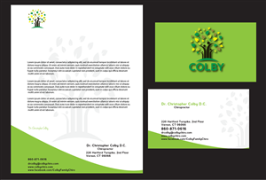 Design de Papeterie par asha pour Colby Family Chiropractic DBA South Windsor Neck & Back | Design : #1612087