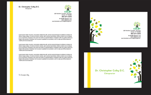 Design de Papeterie par asha pour Colby Family Chiropractic DBA South Windsor Neck & Back | Design : #1612088